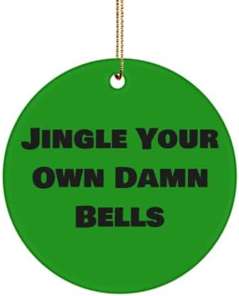 De Crappy a Happy Jingle Bells Engraores Engraores, Ornamento Divertido para Jingle Christmas Seus
