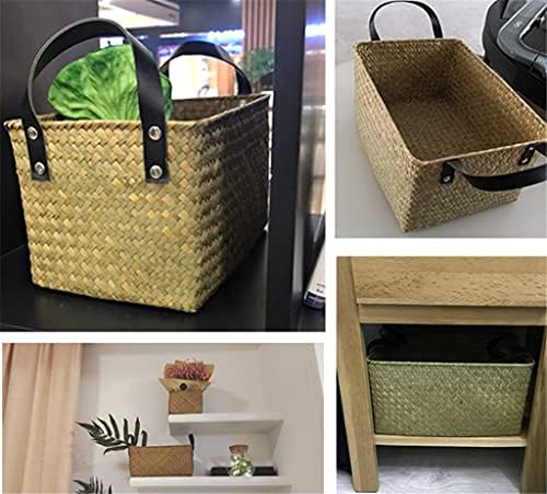 Gretd Bamboo tecido de alcance retro piquenique cesta de armazenamento cesta de cesto de compasso