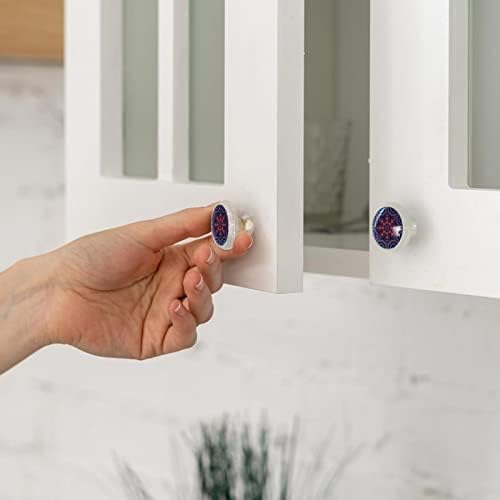 4 pacotes hipple mandala maçaneta de gabinete transparente para armários de cozinha armário armário