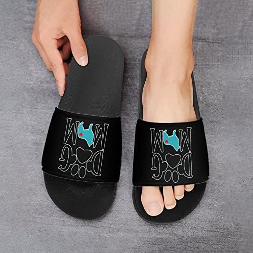 Sandálias da casa de cães collie sandálias não deslizantes de ponta de dedo do pé para massagem banho