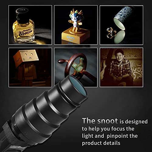 Soonpho Kit Snoot cônico para acessórios flash speedlite, Snoot de liga de alumínio com grade de favo de mel e