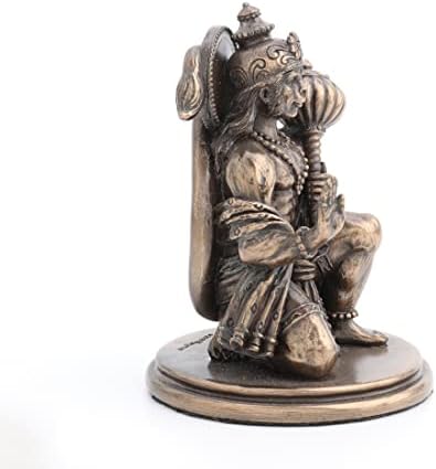 Estátua da Mini Hanuman do Design Veronese - Deus hindu de força estatueta 3,25 de altura