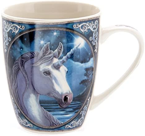 Puckator Lisa Parker Unicorn Porcelain Caneca, Tea Coffee Hot Drinks Microondas e lava -louças