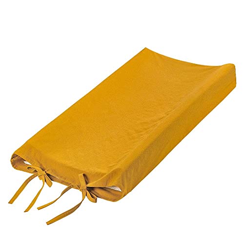 Linen troca de mesa tampa da almofada de bebê troca de capa amarela Amarelo Tampa da tampa da tampa da