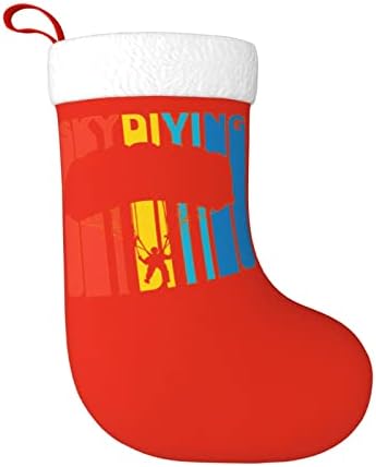 Waymay Style dos anos 1970 Classics de Natal Staque de Natal 18 polegadas de Natal Holding Sock Classic Holiday