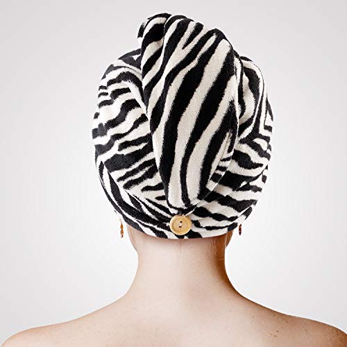 Toalha de cabelo de microfibra em yfong para mulheres anti -frizz, embrulho de toalha de cabelo com scrunchie