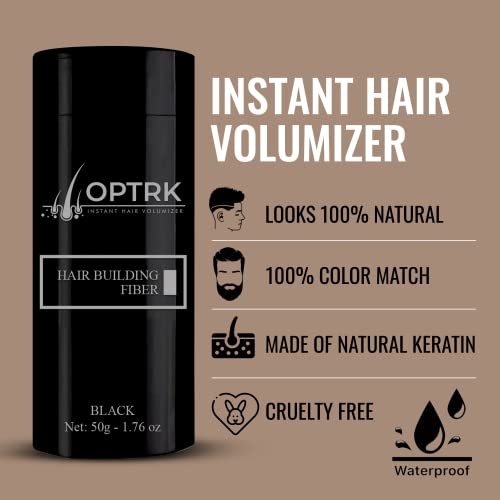 Optrk Hair Fibers para queda fina de cabelos e cabelos | 25g | instantaneamente espessamento de cabelo