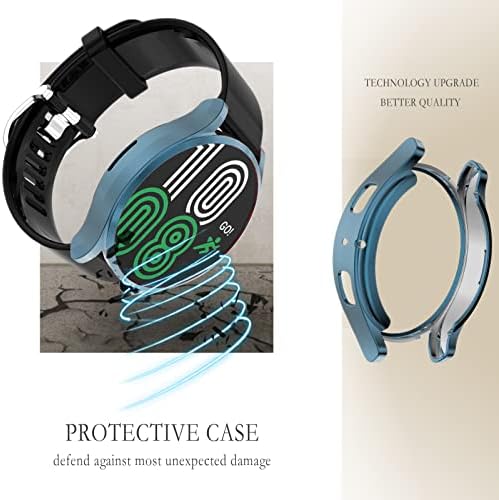 OHPROCS Compatível com Samsung Galaxy Watch 5 & 4 40mm 44mm Case com protetor de tela, parafusos de proteção