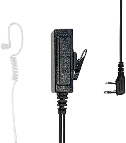 O kit de rádio de microfone e fone de ouvido é compatível com Baofeng, 2 pinos Kenwood, rádios robustos, DIG-Talk,