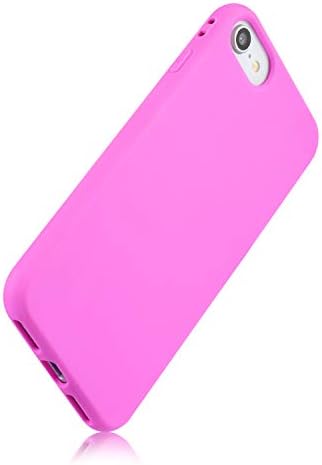 Technext020 Caso rosa quente para iPhone 7 / iPhone 8 / iPhone SE 2ª geração, Matte Choque -Slim Slim Fit Silicone