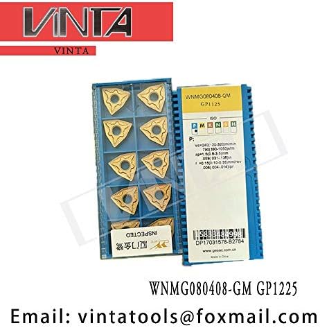 FINCOS WNMG080408 -GM GP1225 CNC CARBIDO Turnando inserções -