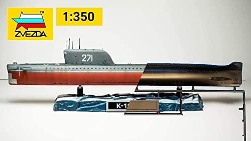 Zvezda 9025 - submarino nuclear soviético K -19 - Escala de kit de modelo de plástico 1/350 lenght