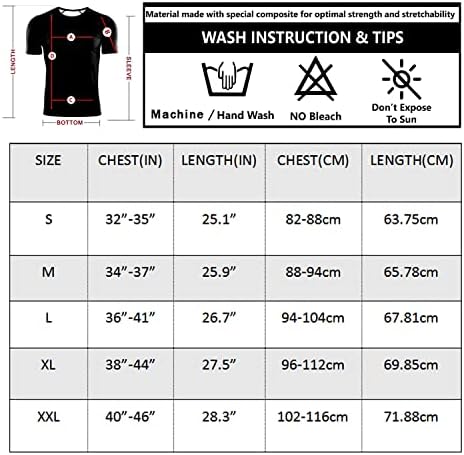 Camisa de compressão masculina de manga curta 3D Treino de t-shirt Athletic Fitness Gym Campo de seco fresco para homens