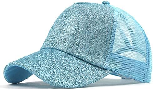 Trucker Ponytail Hat bagus Buns Glitter Glitter Plain Baseball Cap UnisEx Visor Baseball Caps Mens Capinho