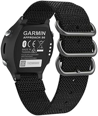 XNWKF 15mm Sport Nylon Watch Band Band para Garmin Approach S6 Smart Watch for Garmin Forerunner