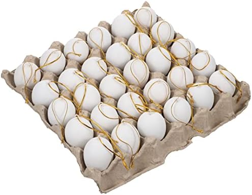 Decoração da casa abofan Bandeja de servir branca 1set 30pcs Pasta Polpa Ovo Cartons inacabadas ovos de ovo