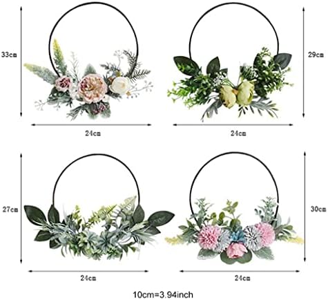 N/A Flor Wreath Wreath Floral Wreaths Floral Garland Artificial Spring para Decoração de Festas de Casamento