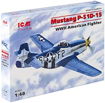 ICM 48151 - Mustang P -51D -15, WWII American Fighter - Escala 1:48