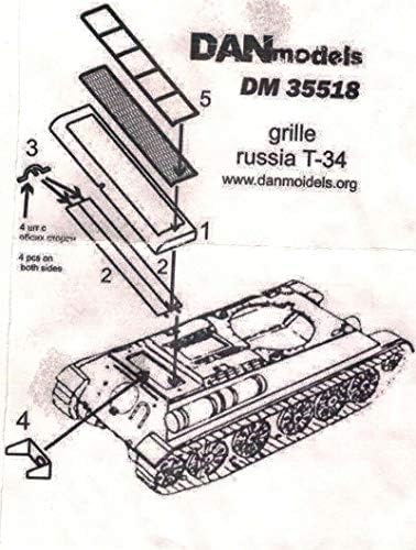 Modelos Dan 35518-1/35 Grilles Lattice para т-34
