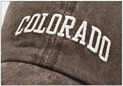 Xibeitrade vintage Caspo de beisebol de algodão do Colorado Homens Retro Esportes ao ar livre