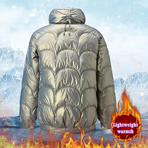 Puffer que quente engrosse jaqueta parka casaco de inverno comprido colete de manga longa quente com bolsos