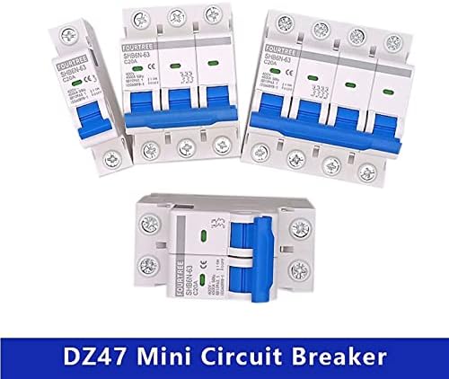 1pcs 3 4 pólo DIN Rail mini circuito da caixa de distribuição de ar -intermato doméstico Caixa de distribuição