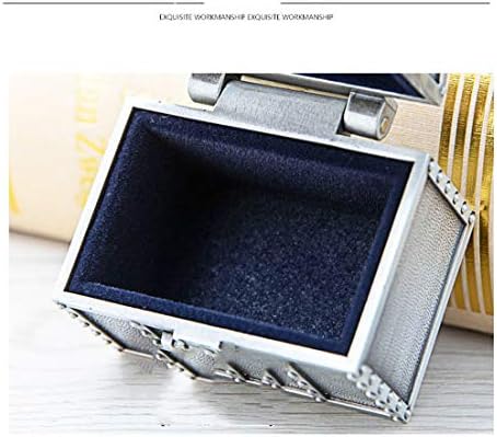 Dekika Mini Caixa de armazenamento de jóias requintada, caixa de bugigangas, caixa de tesouro retrô de dentes