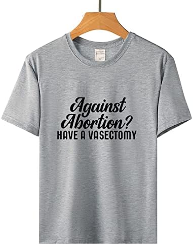 Tamanho positivo separa o slogan do aborto feminino Direitos de aborto Impressão Fashion Round Round Round
