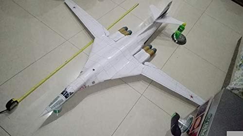 Natefemin Paper Tupolev Tu-160 Black Jack Bomber Model Aircraft Modelo 1:72 Modelo Modelo de Exposição de Exposições