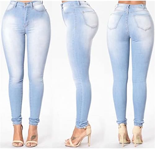 Jeans de flare de alongamento de maiyifu-gj para mulheres de cintura alta calça de jeans de sino magro de jeans