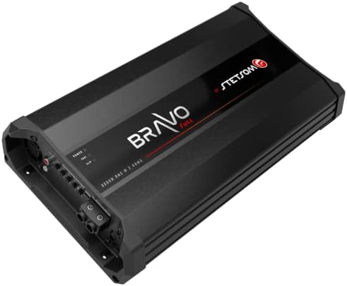 STETSOM BRAVO Full 8000 2 ohms Mono Car Amplifier, 8000,1 Watts RMS, 2Ω de áudio de carro estável, qualidade do