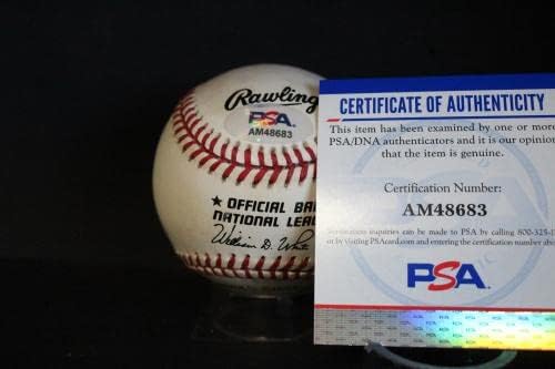 Eddie Mathews assinou o Baseball Autograph Auto PSA/DNA AM48683 - bolas de beisebol autografadas
