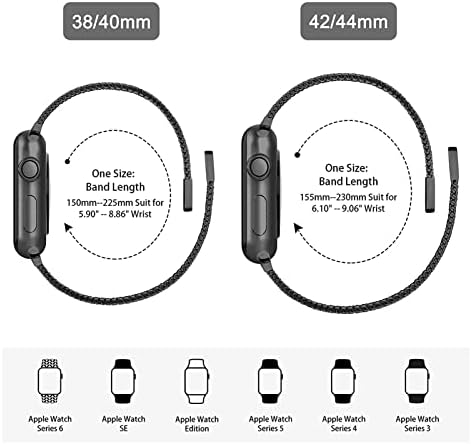 Ilazi para relógio Banda 44mm 40mm 38mm 42mm Acessórios Magnetic Loop Smartwatch Bracelete para I-Watch