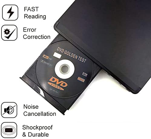 DVD Player HDMI para TV, Lonpoo Compact Multi Region DVD CD Disc player com qualidade de imagem