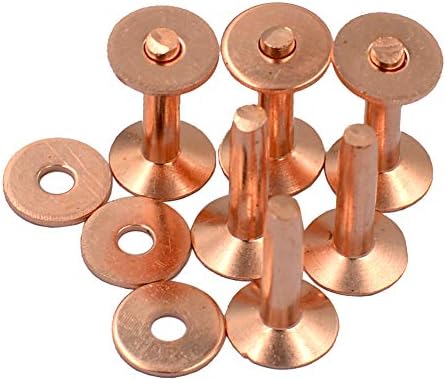 DGOL 50 conjuntos de latão sólido 12 tamanho 12 rebarbas de cobre arruzas arruelas 3/4 polegadas