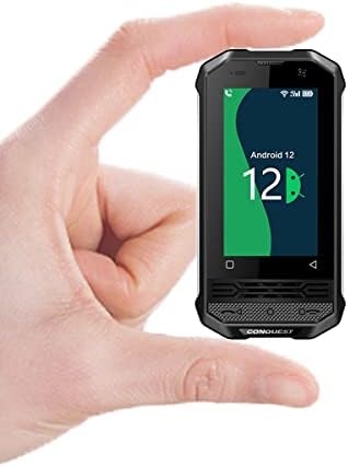 Conquest F2 2022 Mini smartphone acidentado, Android 12 Desbloquear o telefone celular, 4G global,