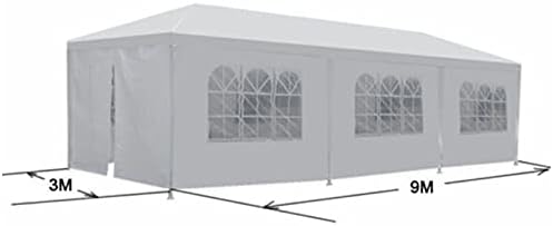 Barraca de dossel 10x30 com paredes, tenda gazebo 8 paredes removíveis tendas de tendas ao ar livre tendas