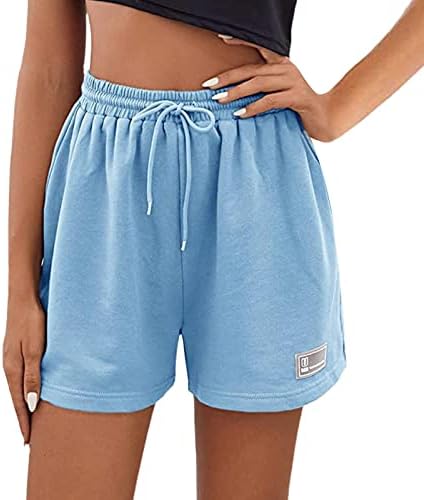 2023 shorts de verão femininos casuais cintura elástica de shorts de ginástica solta camuflagem shorts desgastados