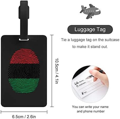 Pan Africa Africa Prinha Bagagem Tags Individual DIY Design Colorido Privacy Covento Card Cartão para