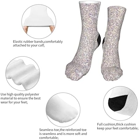 Aotose sereia prata brilho brilha as meias atléticas de tornozelo masculino meias de almofada para homens