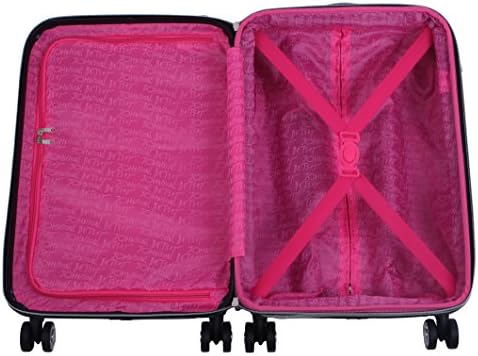 Betsey Johnson 26 polegadas Coleção de bagagem verificada - mala hardside resistente a arranhões expansíveis
