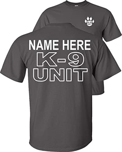 T-shirt da polícia da unidade K-9 personalizada personalizada