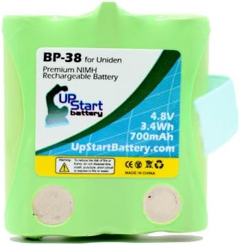 2x pacote-bateria BP-38 para UNIDEN BP-40, GMRS/FRS Radios de mão dupla