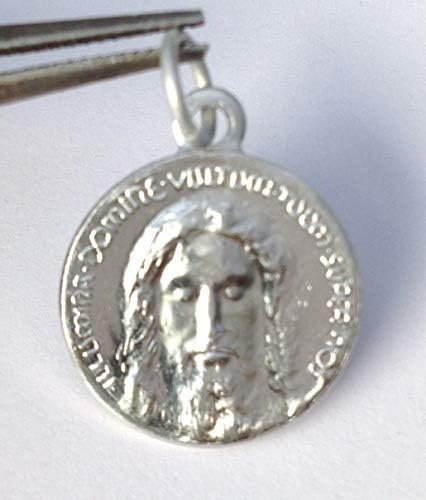 Muitas medalhas do rosto sagrado de Jesus Cristo - obra -prima italiana real