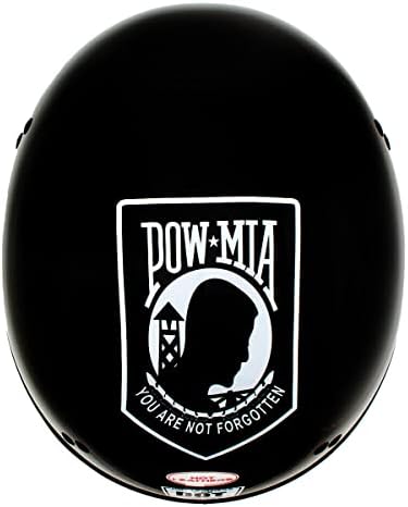 Couros quentes Hld1004 'Pow' Gloss Black Motorcycle Dot Aprovado Tampa de caveira Meio capacete para