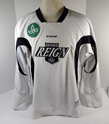 Jersey de prática branca de Ontário no reinado de Ontário 58 DP33569 - Jerseys da NHL usada no jogo NHL
