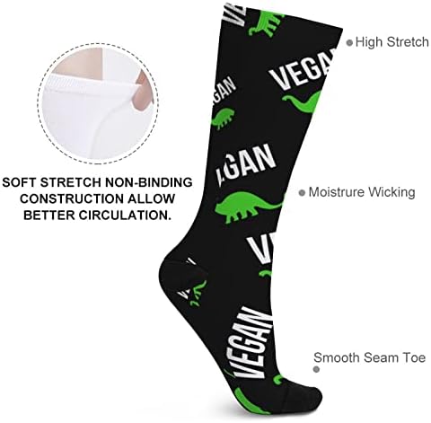 WeedKeyKat Cat de dinossauro vegan Socks Novidade Funny Print Graphic Casual Moderate espessura para o outono da primavera e inverno