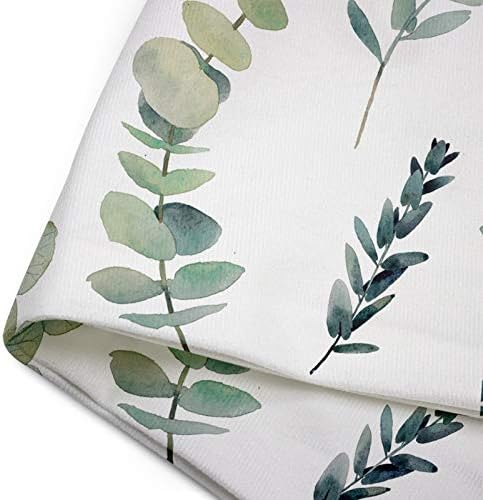 Conjunto de emvências de 2 capas de travesseiro de arremesso de arremesso de folha verde decorativa Eucalyptus