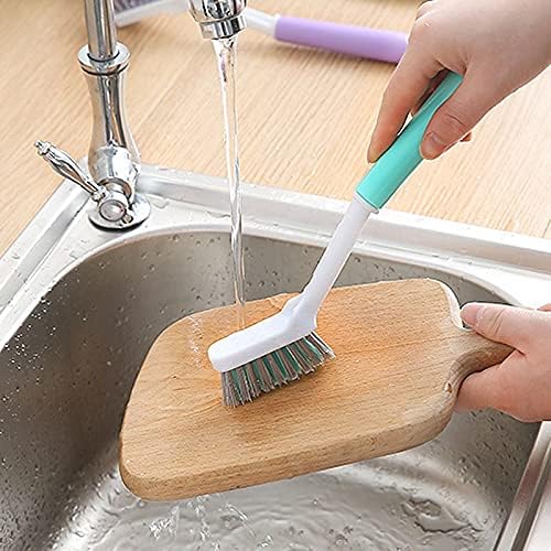 Escova de limpeza de zukeeqjs pincel de limpeza com sinalizações de raspador para uma panela de frigideira