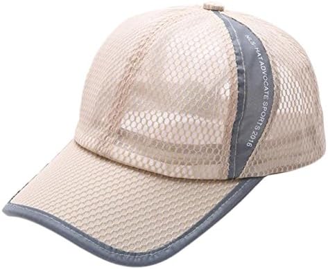 Mesh Cap Mulheres homens Esporte de verão Chapéus de beisebol respiráveis ​​Caps de beisebol Hard Hard Pass Hat